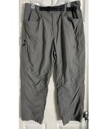 Mountain Hardwear Men's Belted Nylon Travel/Casual Gray Pants  Sz L EUC - $16.96