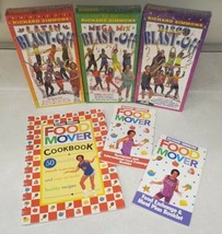 VTG Lot Richard Simmons VHS Blast Off the Pounds &amp; Food Mover Cookbook M... - £23.07 GBP