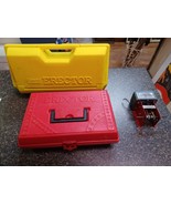 Lot of Vintage Gabriel Erector Set Red &amp; Yellow Plastic Case Mixed Parts... - $67.87 CAD