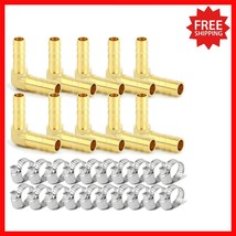 High-Performance 10-Piece Brass Hose Reducer with Adjustable Clamps Incl... - $568.83 MXN