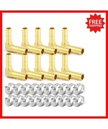 High-Performance 10-Piece Brass Hose Reducer with Adjustable Clamps Incl... - $568.83 MXN