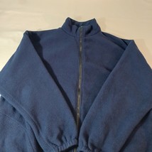 Vintage Auburn Sportswear Men's Blue Fleece Full Zip Pocket Sweatshirt Jacket XL image 9