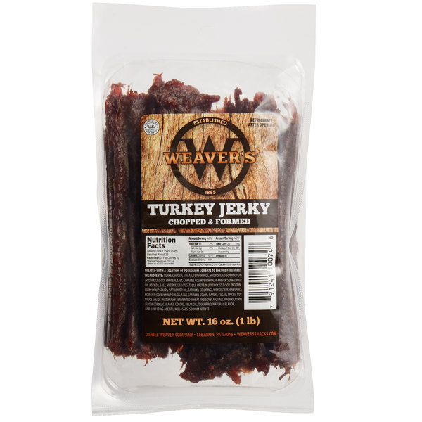 Weaver's Smoked Turkey Jerky, 1 lb. Vacuum Sealed Bag - $34.60