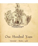 1966 Second Methodist Church Centennial Booklet Kittery Maine PB History... - $40.99 CAD
