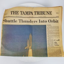 Vintage 1981 Columbia Space Shuttle Thunders Into Orbit Tampa Tribune News - $13.10