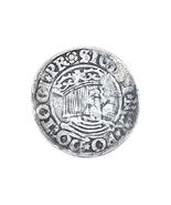 1540/5 Poland 1 Grosz - King Sigismund I Fine Condition - $71.82 CAD