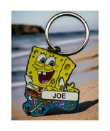 Spongebob Squarepants Keychain Universal Studios &quot;Joe&quot; Enameled Key Ring - £11.81 GBP