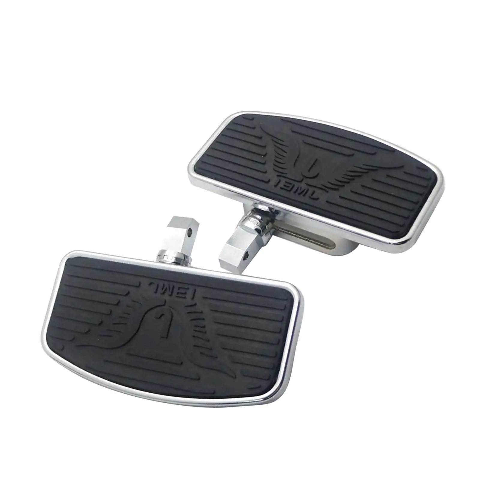 Ike passenger footboard foot pegs footrest pedals for honda vtx1300 vtx1800 vt750 black thumb200