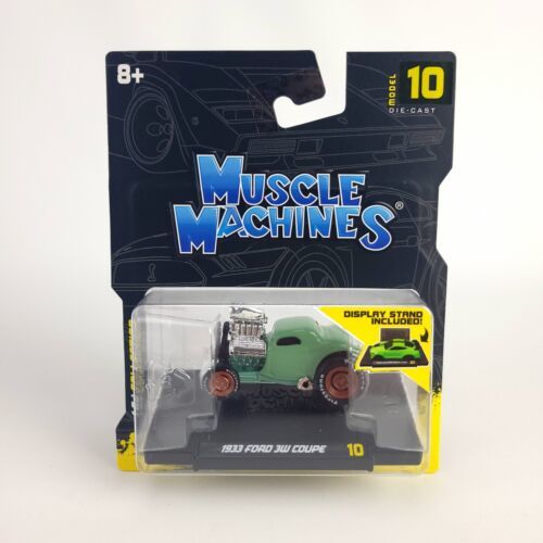 Muscle Machines 1933 Ford 3W Coupe Model 10 New 1:64 w/ Display Stand - $9.75
