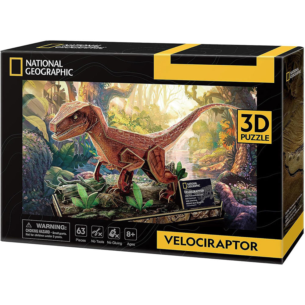 National Geographic Velociraptor 3D Puzzle 63pcs - $36.17