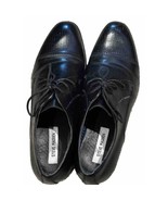 Steve Madden Black Leather Cap Toe Lace Up Dress Shoes size Men&#39;s 11M - $23.76