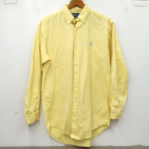 Ralph Lauren Mens 15 32/33 Button Down Shirt  Sun Yellow Classic Core - $22.44