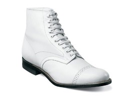 Madison Stacy Adams Ankle Boot Biscuit Casual Shoes 00015-100 White - £120.26 GBP