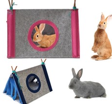 Cozy Pet Retreat: Felt Cloth Rabbit Nest &amp; Hamster Corner House Tent - £13.33 GBP
