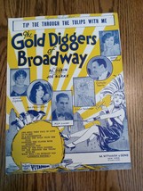 Tip Toe Through The Tulips With Me 1929 Sheet Music The Gold Diggers Of Broadway - £14.68 GBP