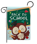 Whoo Back to School - Impressions Decorative Garden Flag G135210-BO - £15.96 GBP