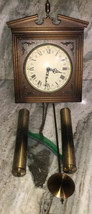 Vintage Antique West Germany Chiming Hanging Wall Clock-Extremely RARE-SHIP24HRS - £513.21 GBP