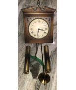 Vintage Antique West Germany Chiming Hanging Wall Clock-Extremely RARE-S... - £514.28 GBP