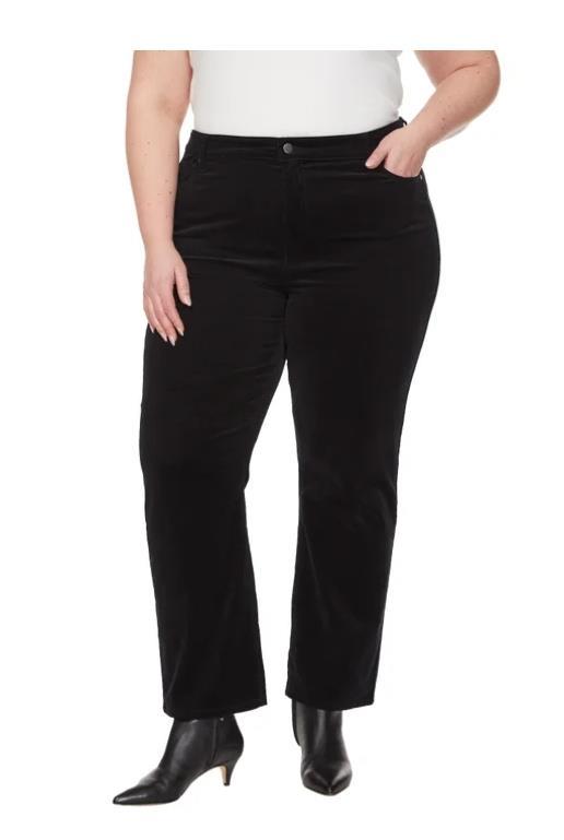 Buffalo Womens Pants Black Corduroy Straight Leg Stretch 5-Pocket Belt Loops Item image 4