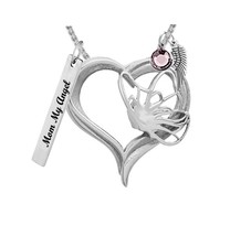 Butterfly Spirit Heart Jewelry Ash Urn - Love Charms™ Option - £23.94 GBP