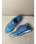 Asics Gel Nimbus 18 Womens Mesh Athletic Running Shoes Teal Purple Size 9 US - £18.45 GBP