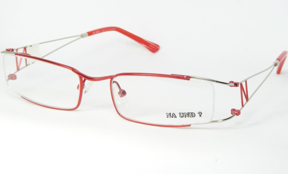 NA UND? Design MARION RAMM 16F517 R LUNETTES ROUGES 51-18-135mm Allemagne - $71.08