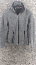 Spyder Endure Jacket Women&#39;s Small Gray Full Zip Fleece Lined Warm - $22.89