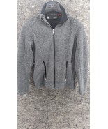 Spyder Endure Jacket Women&#39;s Small Gray Full Zip Fleece Lined Warm - $22.89