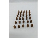 Lot Of (30) Brown Plastic Rat 1/2&quot; Miniature Figure Toys - £28.03 GBP
