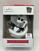 New Hallmark Red Box Ornament The Nightmare Before Xmas Jack &amp; Zero - £11.19 GBP