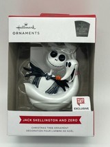 New Hallmark Red Box Ornament The Nightmare Before Xmas Jack &amp; Zero - £10.97 GBP