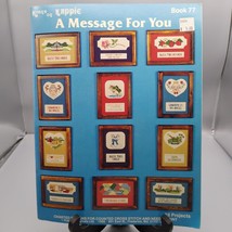 Vintage Cross Stitch Patterns, A Message for You, Kount on Kappie Book 77 - £9.86 GBP