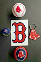 Boston Red Socks Baseball Vending Charms Lot of 5 Ball, Helmet, Key Chai... - £15.45 GBP