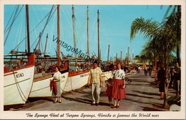 The Sponge Fleet at Tarpon Springs FL Postcard PC331 - £3.91 GBP
