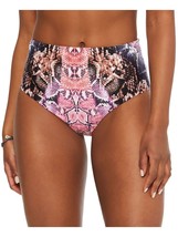 MSRP $44 Bar III Womens Bikini Bottoms Mixed Messaged Snake Size Medium - £5.36 GBP