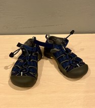 Keen Blue/Gray Sandal with Bungee &amp; Hook/Loop Closure - Size 13 Toddlers (EUC) - £16.65 GBP