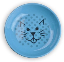 NEW Van Ness Pets EcoWare Whisker Friendly Cat Bowl 8 oz blue wide dish ... - $6.95