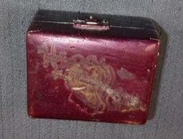 ESTATE SALE SMALL VINTAGE JEWELRY BOX HAND MADE HAND PAINTED VIOLET - €10,14 EUR