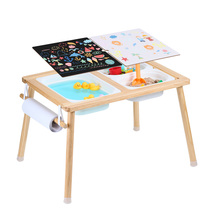 VEVOR Sensory Table Toddler 3Bins Paper Roll Indoor/Outdoor Sand Water W... - $50.99