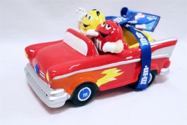 ORIGINAL Vintage M&amp;M Ceramic Red Flame Car Candy Dish - £31.57 GBP