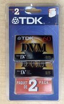 NEW TDK DVM-60ME 60 Minute Mini DV Video Cassette Tape Cassettes Camera ... - $12.34
