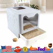 Deluxe Self-Cleaning Cat Litter Box - Extra Large Enclosed Kitty Toilet - £42.35 GBP