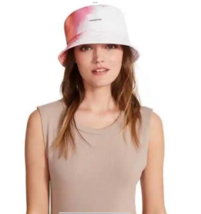 STEVE MADDEN Women&#39;s Packable Tie-Dyed Cotton Bucket Hat Pink $38 Retail... - $14.75