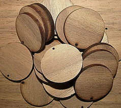60 Kiln Dried Sanded Walnut Earring / Wood / Tag Blanks 1" - $12.82