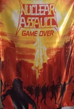 NUCLEAR ASSAULT Game Over FLAG CLOTH POSTER BANNER Thrash Metal - £16.02 GBP