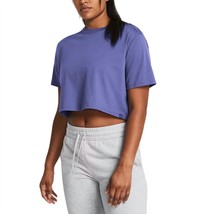 Under Armour campus boxy crop short sleeve shirt in Starlight/Celeste - $35.00