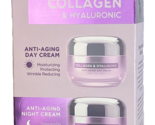 Azure Hyaluronic Acid &amp; Collagen Day/Night Cream Set Renewing, Toning &amp; ... - $22.00