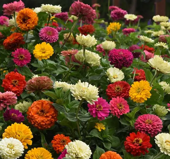Fresh Zinnia State Fair Mix 100+ Seeds Heirloom Open Pollinated Usa Garden - £7.36 GBP