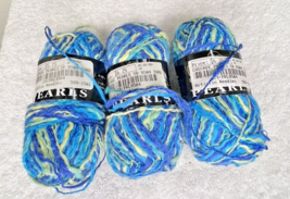 Cascade Yarns Pearls Color 9504 3 skeins 50 grams each Turquoise - £9.40 GBP