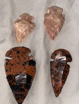 Lot Of 4 Arrowhead Shaped Rock Pieces - £5.69 GBP